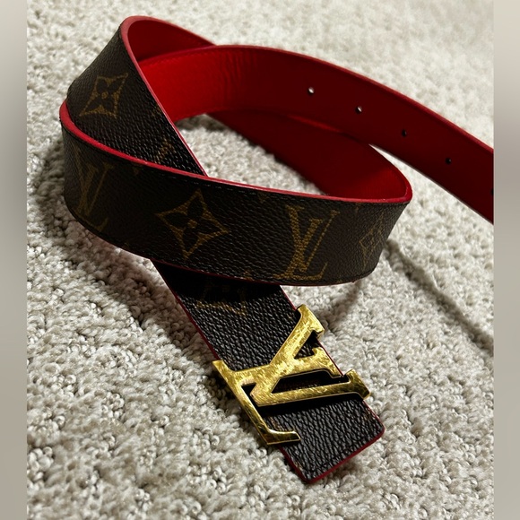LV Initiales Reversible Belt - Monogram/Red - Picture 6 of 7